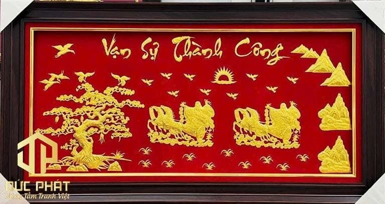 Khánh Vàng Đức Phát Cửa Hàng Tranh Treo Tường Tại HCM